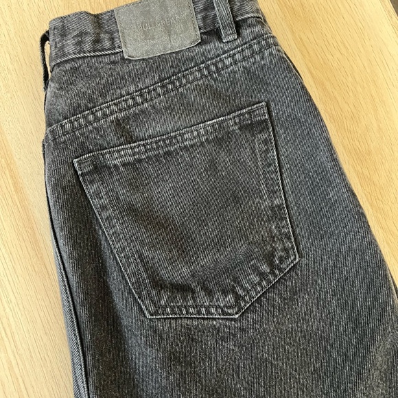 PULL&BEAR BLACK DENIM MOM JEANS - Picture 3 of 7